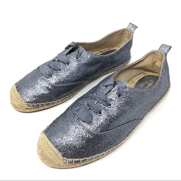 NEW Coach Ramira Gunmetal Glitter Flats Size 8B - Picture 4 of 8